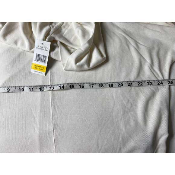 Terre Bleue Cowl Neck Fringe Sweater Size M NEW - Picture 9 of 10